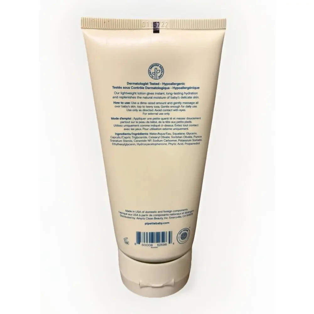 Pipette baby lotion